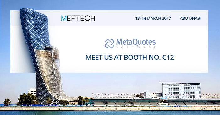 MetaQuotes Software to participate at MEFTECH 2017 MetaQuotes Software to participate at MEFTECH 2017