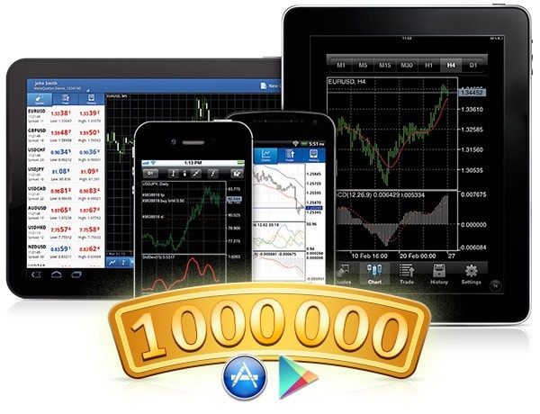 MetaTrader Mobile Platforms hit the one million users mark MetaTrader Mobile Platforms hit the one million users mark