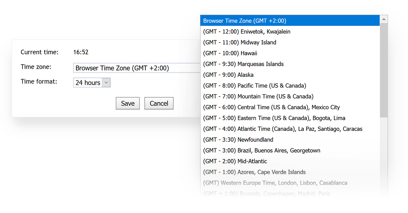 The MetaQuotes calendar allows changing the time zone manually The MetaQuotes calendar allows changing the time zone manually