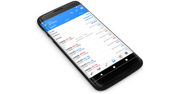 New MetaTrader 5 Android build 1576 featuring position history New MetaTrader 5 Android build 1576 featuring position history
