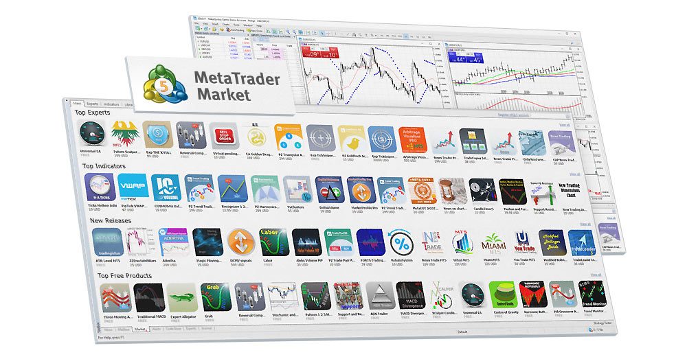The new MetaTrader Market features app selections and sub-categories The new MetaTrader Market features app selections and sub-categories