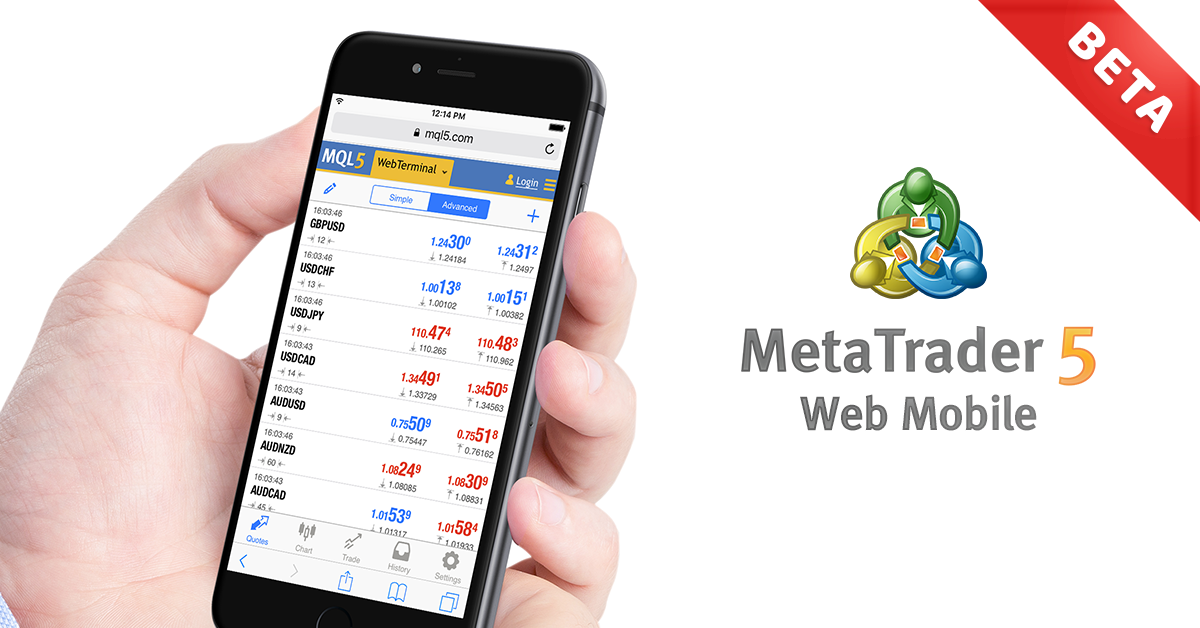 Beta version of the mobile MetaTrader 5 Web platform now available Beta version of the mobile MetaTrader 5 Web platform now available